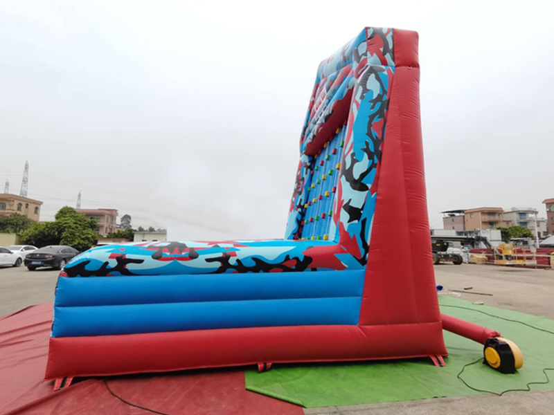inflatable climbing wall and slide