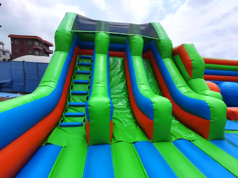 large inflatable obstacle course