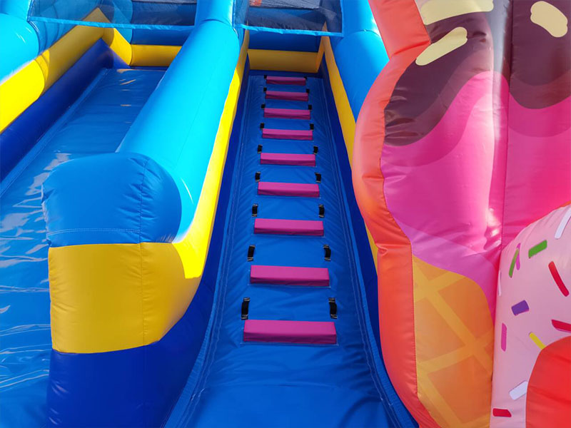 wet and dry inflatable slide