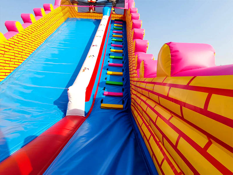 commercial inflatable wet dry slide