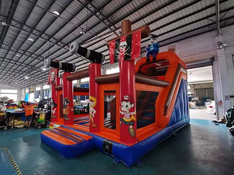 inflatable dry slide