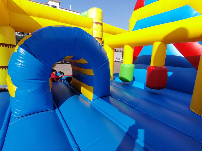 commercial bounce house with slide