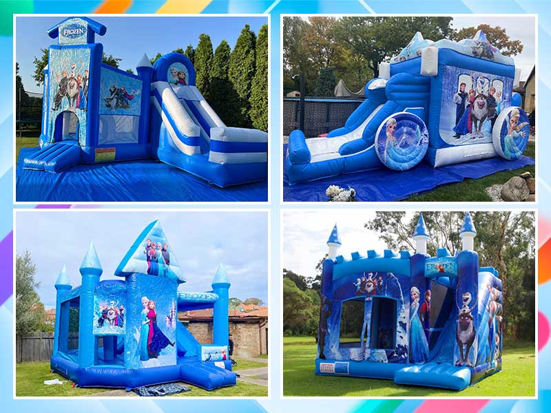 blue bounce house