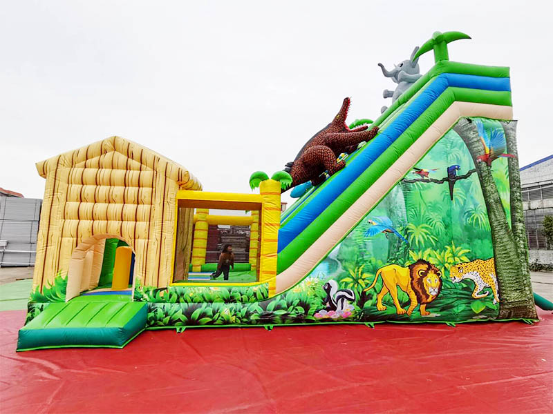 commercial inflatable wet dry slide