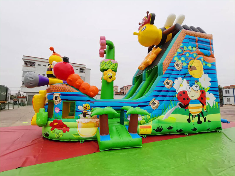inflatable dry slide