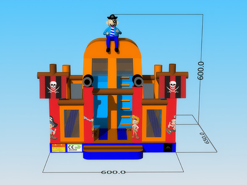 pirate inflatable slide