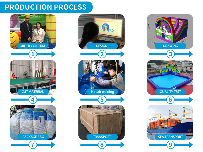 inflatable water park with blower