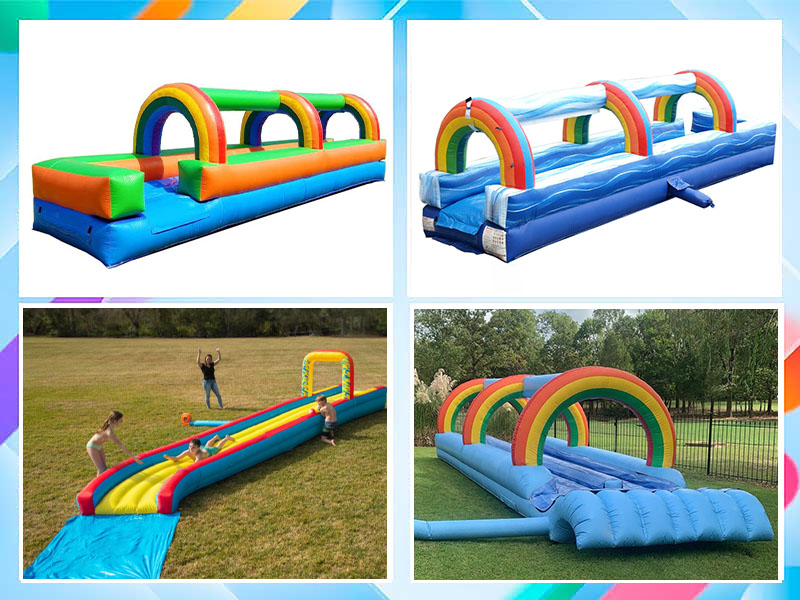 Portable inflatable slip and slide Portable inflatable slip and slide