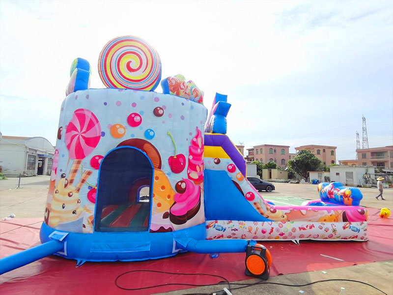 fun filled candy inflatable combo slide fun filled candy inflatable combo slide