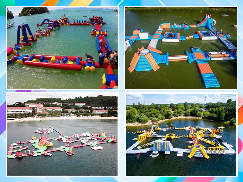 large inflatable floating water park large inflatable floating water park