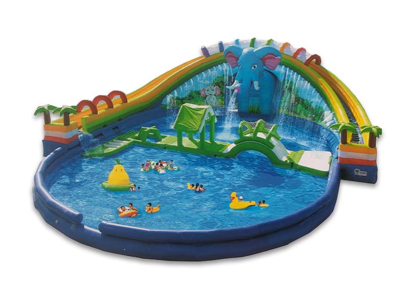 Backyard inflatable water park Backyard inflatable water park