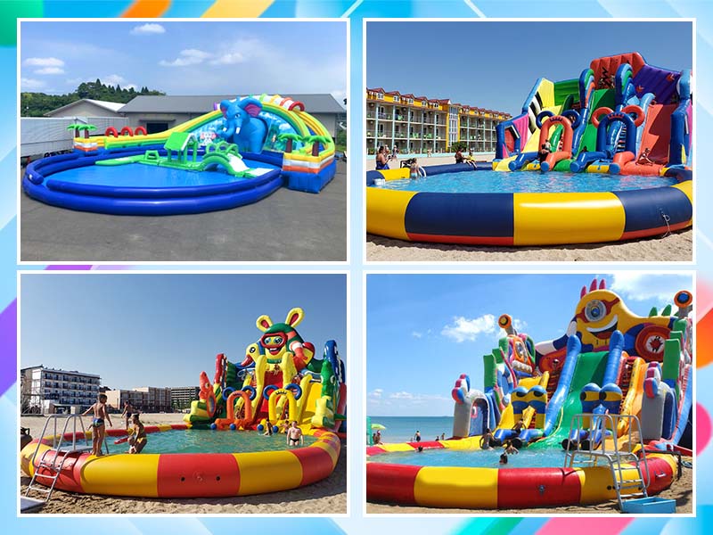 Sun Resistant inflatable water park Sun Resistant inflatable water park