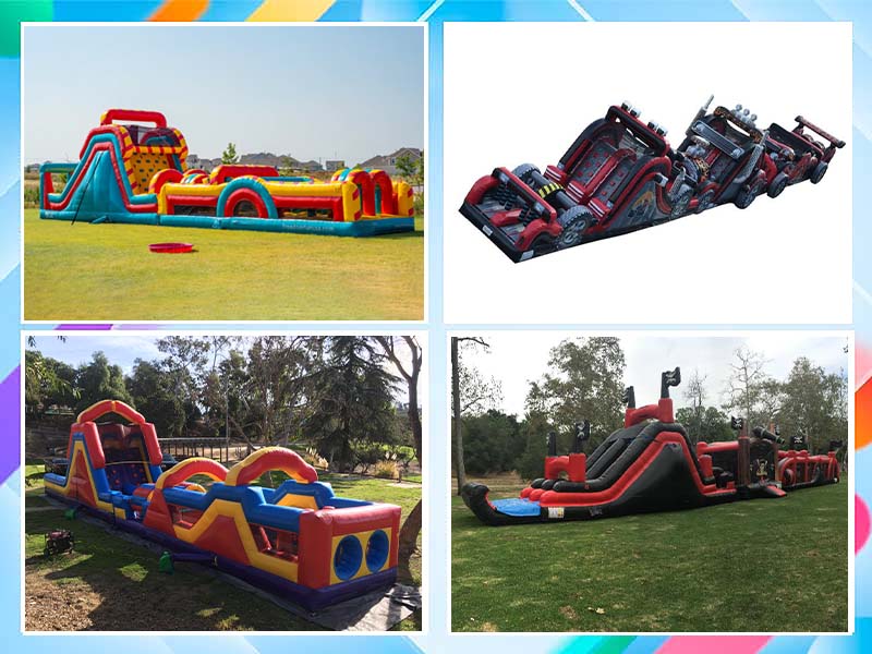 trampoline outdoor inflatable obstacle course trampoline outdoor inflatable obstacle course