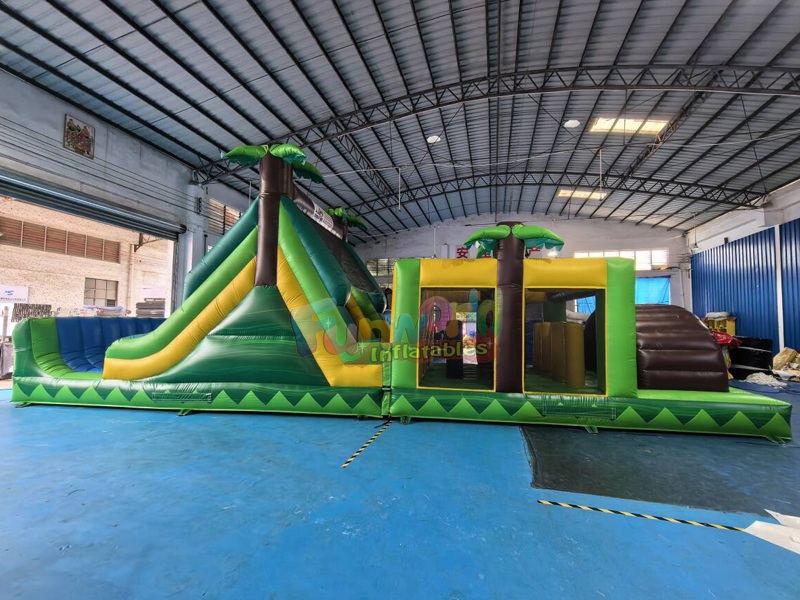 inflatable tropical obstacle course inflatable tropical obstacle course