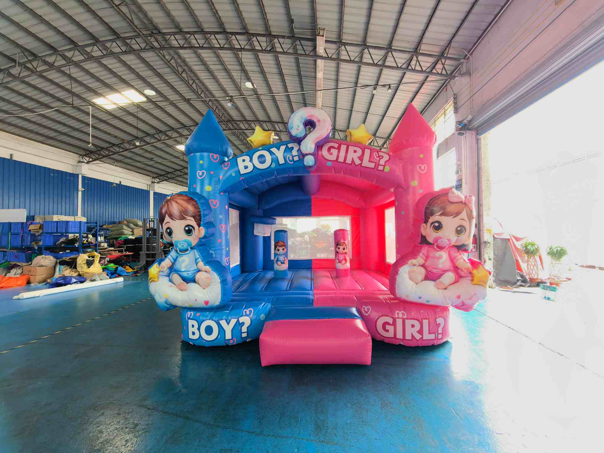 inflatable gender reveal bouncer inflatable gender reveal bouncer